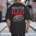 Monster Truck Dad Father's Day Men Big And Tall Men's T-Shirt Back Print Monster Truck Dad Father's Day Men Big And Tall Men's T-Shirt Back Print