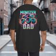 Monster Truck Dad Monster Truck Are My Jam Truck Lovers Big And Tall Men's T-Shirt Back Print