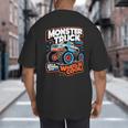 Monster Truck Dad Wheelie Cool Like Normal Dad Big And Tall Men's T-Shirt Back Print