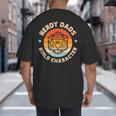 Nerdy Dads Build Character Big And Tall Men's T-Shirt Back Print