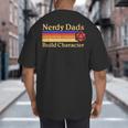 Nerdy Dads Dice For Tabletop RPG New Father Big And Tall Men's T-Shirt Back Print