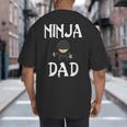 Ninja Dad Tshirt Ninja Shirt Ninja Tshirts Father Big And Tall Men's T-Shirt Back Print