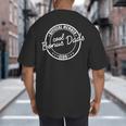 Official Member Cool Bonus Dads Club Dad Father's Day Big And Tall Men's T-Shirt Back Print
