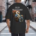 Old Buzzard Bird Old Man Grandpa Recliner Dads Joke Big And Tall Men's T-Shirt Back Print
