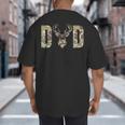 Old School Camo Dad Hunting Camouflage Deer Father's Day Big And Tall Men's T-Shirt Back Print