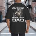 I Once Protected Him Now He Protects Me Proud Army Dad Big And Tall Men's T-Shirt Back Print
