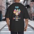 Owl Dad Birthday Party Dad Of The Birthday Girl Owl Big And Tall Men's T-Shirt Back Print