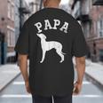 Papa ITALIAN GREYHOUND For Dad Big And Tall Men's T-Shirt Back Print