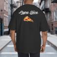 Papa Slice Pizza Belly Expectant Dad Pizza Pregnancy Reveal Big And Tall Men's T-Shirt Back Print Papa Slice Pizza Belly Expectant Dad Pizza Pregnancy Reveal Big And Tall Men's T-Shirt Back Print