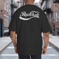 Papi Chulo Mexican Dad Father's Dad Chingon Fathers Day Big And Tall Men's T-Shirt Back Print