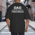 Parenting Dad Of A Threenager Big And Tall Men's T-Shirt Back Print