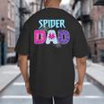 Parents Mom Spider Dad Matching Family Birthday Big And Tall Men's T-Shirt Back Print