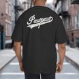 Pawpaw Vintage Retro Style For Dad Grandpa Big And Tall Men's T-Shirt Back Print