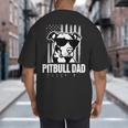Pitbull Dad Men Pitbull Lover For Dog Dad American Flag Big And Tall Men's T-Shirt Back Print Pitbull Dad Men Pitbull Lover For Dog Dad American Flag Big And Tall Men's T-Shirt Back Print