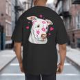 Pitbull Love Pitbull Moms Dads Big And Tall Men's T-Shirt Back Print