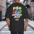 PJ Masks Group Shot Dad Of The Birthday Boy Logo Big And Tall Men's T-Shirt Back Print
