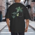 Plant Dad Plant Mom Grow Monstera Adansonii Urban Gardener Big And Tall Men's T-Shirt Back Print