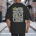 Play Cars On Dad's Back Shirt Kids And Fathers Play Big And Tall Men's T-Shirt Back Print