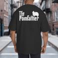 Pomeranian Father Dad The Pom Father Dog Lover Small Big And Tall Men's T-Shirt Back Print
