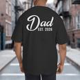 Pregnancy Announcement Daddy New Dad First Time Dad 2026 Big And Tall Men's T-Shirt Back Print Pregnancy Announcement Daddy New Dad First Time Dad 2026 Big And Tall Men's T-Shirt Back Print