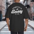 Promoted To Daddy Est 2026 First Time Dad Big And Tall Men's T-Shirt Back Print
