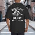 Promoted To Daddy Est 2026 Soon To Be Daddy 2026 Big And Tall Men's T-Shirt Back Print