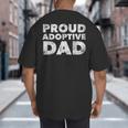 Proud Adoptive Dad Adoption Proud Father Big And Tall Men's T-Shirt Back Print