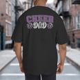 Proud Cheer Dad My Favorite Cheerleader Calls Me Dad Purple Big And Tall Men's T-Shirt Back Print