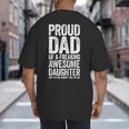 Proud Dad Of A Freaking Awesome Daughter Shirt Fathers Day Big And Tall Men's T-Shirt Back Print Proud Dad Of A Freaking Awesome Daughter Shirt Fathers Day Big And Tall Men's T-Shirt Back Print