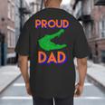 Proud Dad Of A Gator Unique Idea For Fathers Day Big And Tall Men's T-Shirt Back Print