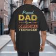Proud Dad Of An Official Teenager 13th Birthday Son Daughter Big And Tall Men's T-Shirt Back Print