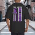 Proud NICU Dad Of NICU Warrior Micro Preemie Baby Father Big And Tall Men's T-Shirt Back Print Proud NICU Dad Of NICU Warrior Micro Preemie Baby Father Big And Tall Men's T-Shirt Back Print