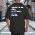PROUDEST BAR MITZVAH DAD EVER Jewish BOY Celebration Big And Tall Men's T-Shirt Back Print
