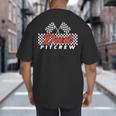 Race Car Birthday Party Racing Family Dad Pit Crew Big And Tall Men's T-Shirt Back Print