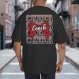 Red Sport Loud Proud Cheer Coach Dad Father's Day Big And Tall Men's T-Shirt Back Print