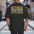 Retirement Best Retired 2026 Tee For Men Women Dad Mom Big And Tall Men's T-Shirt Back Print