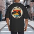 Retro Cat Dad Ever Cats Lovers For Men Women And Kids Big And Tall Men's T-Shirt Back Print