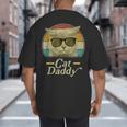 Retro Cat Daddy 80s 90s Style Sunglasses Big And Tall Men's T-Shirt Back Print Retro Cat Daddy 80s 90s Style Sunglasses Big And Tall Men's T-Shirt Back Print