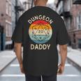 Retro Dungeon Daddy Fathers Day Big And Tall Men's T-Shirt Back Print Retro Dungeon Daddy Fathers Day Big And Tall Men's T-Shirt Back Print