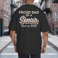 Retro Proud Dad Of a Senior Class Of 2026 Senior Dad 2026 Big And Tall Men's T-Shirt Back Print