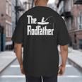 The Rodfather Fishing Dad Big And Tall Men's T-Shirt Back Print