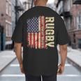 Rugby Blood Sweat Bruises Rugby Player Coach Dad Mom Big And Tall Men's T-Shirt Back Print