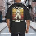 Samoyed Dad Big And Tall Men's T-Shirt Back Print