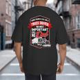 Semi Truck Driver For Truckers And Dads Small Big And Tall Men's T-Shirt Back Print