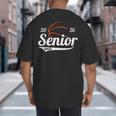 Senior Basketball Dad Class Of 2026 Graduation Graduate Big And Tall Men's T-Shirt Back Print