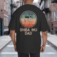 Shiba Inu Dog Vintage Shiba Inu Dad Men Women Big And Tall Men's T-Shirt Back Print