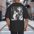 Siberian Husky Alien UFO Taking a Selfie Dog Mom Dad Big And Tall Men's T-Shirt Back Print Siberian Husky Alien UFO Taking a Selfie Dog Mom Dad Big And Tall Men's T-Shirt Back Print