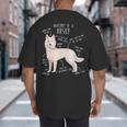 Siberian Husky Dog Anatomy Pet Mom Cute Dog Dad Men Women Kids Big And Tall Men's T-Shirt Back Print