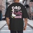 Silly Dad Goose Dad 1st Birthday Family Matching Party Big And Tall Men's T-Shirt Back Print