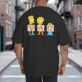 The Simpsons Father's Day Bart Lisa Maggie Dad Birthday Big And Tall Men's T-Shirt Back Print